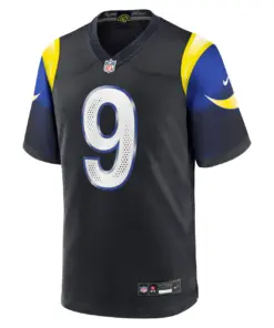 Alternative view of Matthew Stafford Los Angeles Rams Nike 2025 Rivalries Collection Game Jersey - Midnight Blue