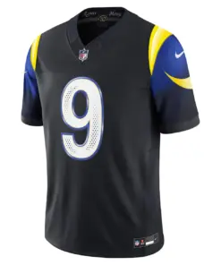 Alternative view of Matthew Stafford Los Angeles Rams Nike 2025 Rivalries Collection Limited Jersey - Midnight Blue
