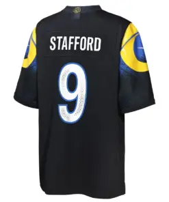 Matthew Stafford Los Angeles Rams Nike Youth 2025 Rivalries Collection Game Jersey - Midnight Blue - Image 3
