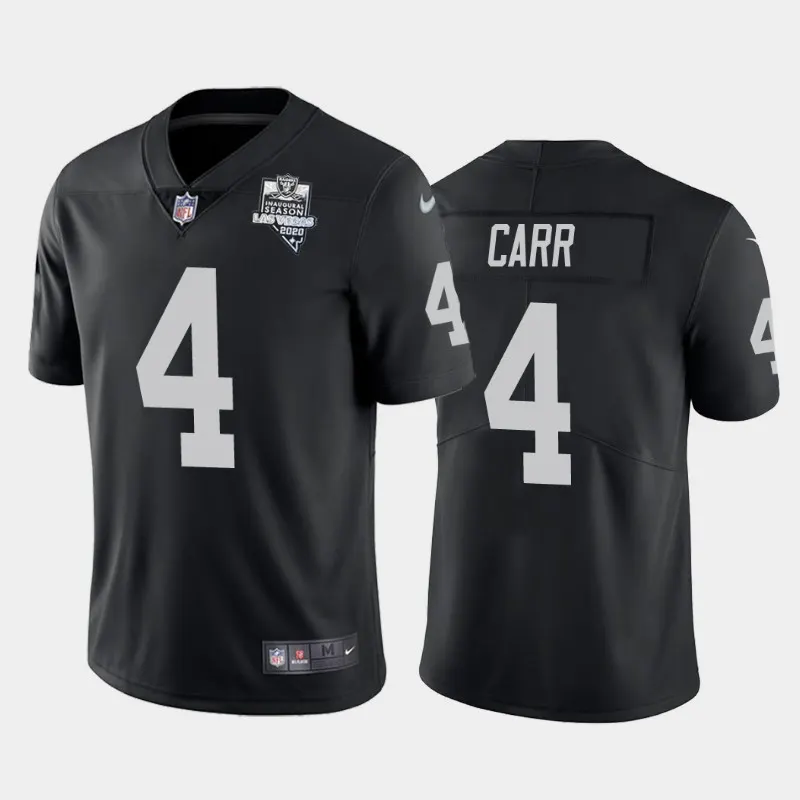 Derek Carr Las Vegas Raiders Nike 2020 Inaugural Season Vapor Limited Stitched Jersey - Black