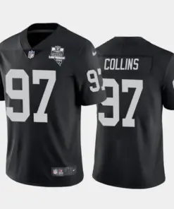 Maliek Collins Las Vegas Raiders Nike 2020 Inaugural Season Vapor Limited Stitched Jersey - Black