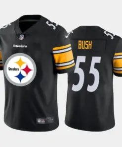 Devin Bush Pittsburgh Steelers Nike 2020 Team Big Logo Limited Stitched Jersey - Black