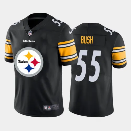 Devin Bush Pittsburgh Steelers Nike 2020 Team Big Logo Limited Stitched Jersey - Black