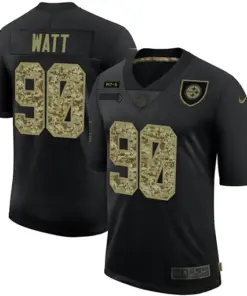 T. J. Watt Pittsburgh Steelers Nike 2020 Salute to Service Limited Stitched Jersey - Black