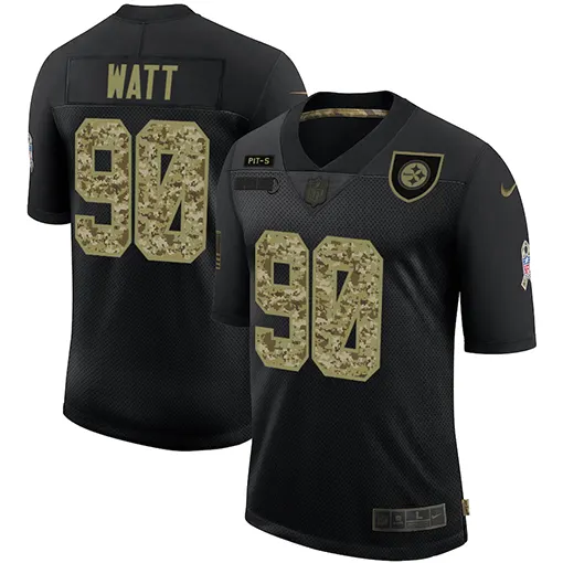T. J. Watt Pittsburgh Steelers Nike 2020 Salute to Service Limited Stitched Jersey - Black