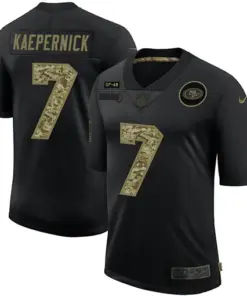 Colin Kaepernick San Francisco 49ers Nike 2020 Salute to Service Limited Stitched Jersey - Black