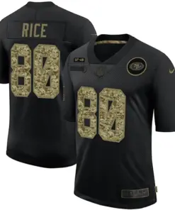 Jerry Rice San Francisco 49ers Nike 2020 Salute to Service Limited Stitched Jersey - Black