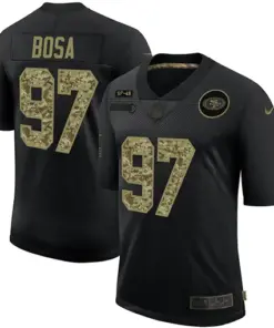 Nick Bosa San Francisco 49ers Nike 2020 Salute to Service Limited Stitched Jersey - Black