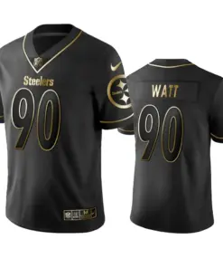 T.J. Watt Pittsburgh Steelers Nike Golden Edition Jersey - Black