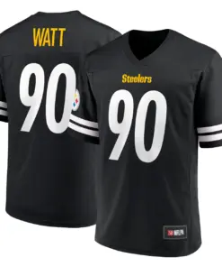 Alternative view of T.J. Watt Pittsburgh Steelers Fanatics Replica Player Jersey - Black