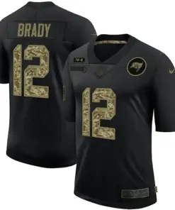 Tom Brady Tampa Bay Buccaneers Nike 2020 Salute to Service Limited Stitched Jersey - Black