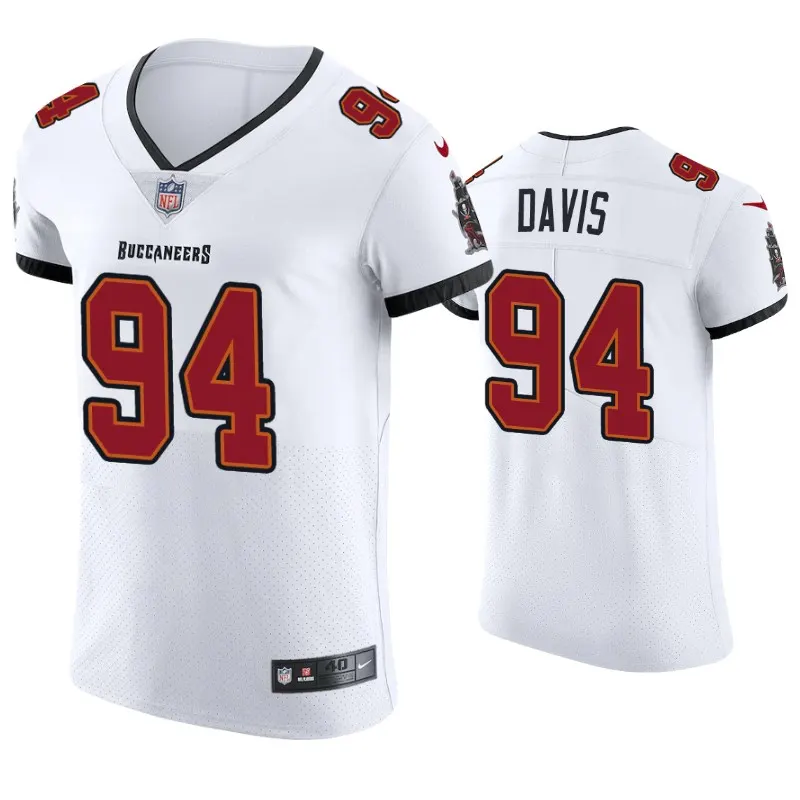 Khalil Davis Tampa Bay Buccaneers Nike Vapor Elite Jersey - White