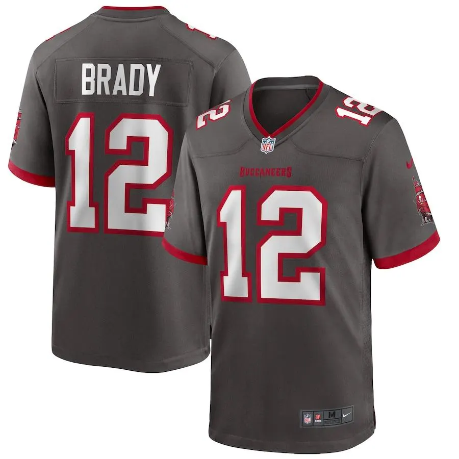 Tom Brady Tampa Bay Buccaneers Nike Alternate Game Jersey - Anthracite
