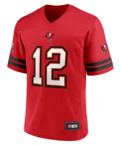 Tom Brady Tampa Bay Buccaneers Fanatics Replica Player Jersey - Red - Image 3