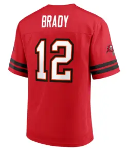 Tom Brady Tampa Bay Buccaneers Fanatics Replica Player Jersey - Red - Image 4