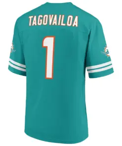 Tua Tagovailoa Miami Dolphins Fanatics Mass Player Jersey - Aqua - Image 4
