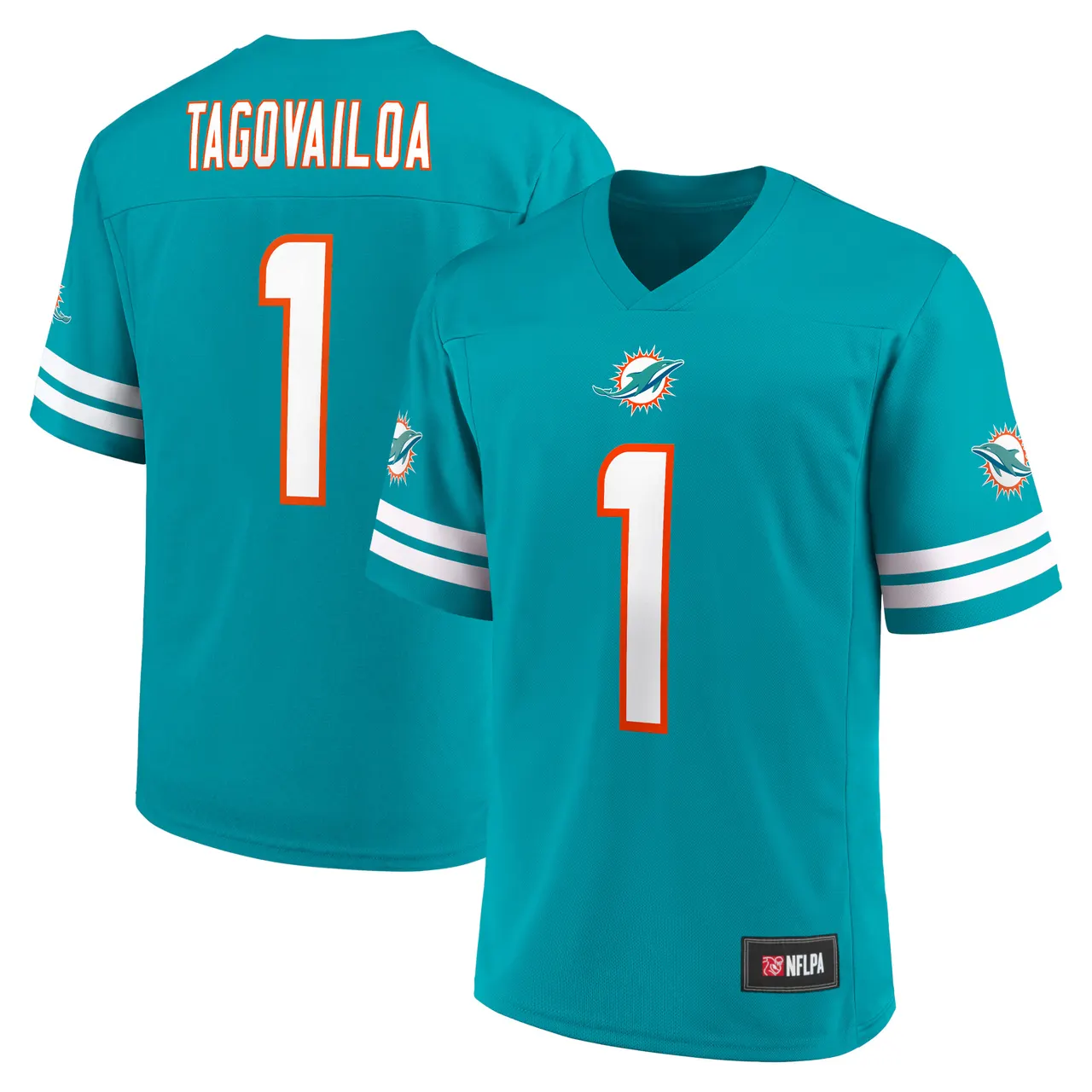 Tua Tagovailoa Miami Dolphins Fanatics Replica Player Jersey - Aqua - Image 2