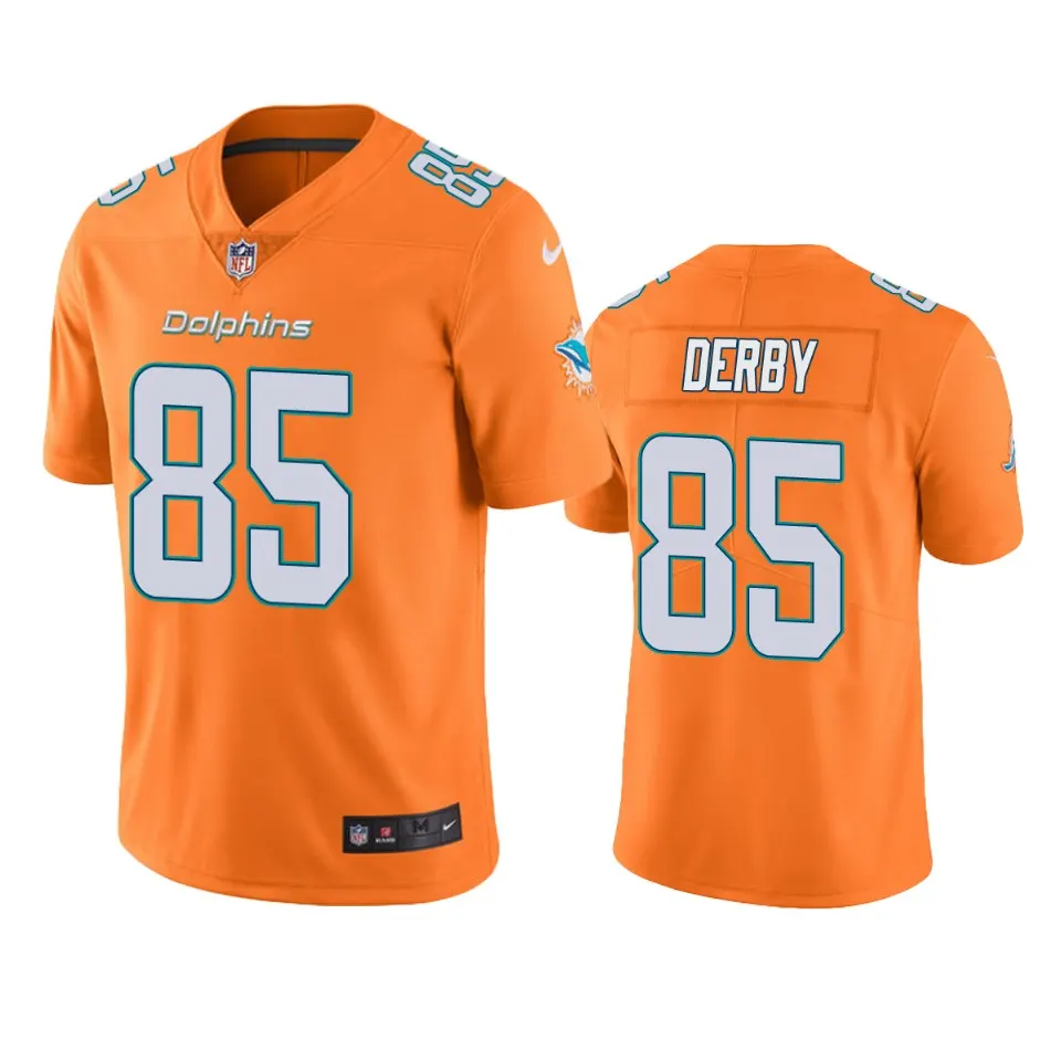 A.J. Derby Miami Dolphins Nike Color Rush Limited Jersey - Orange