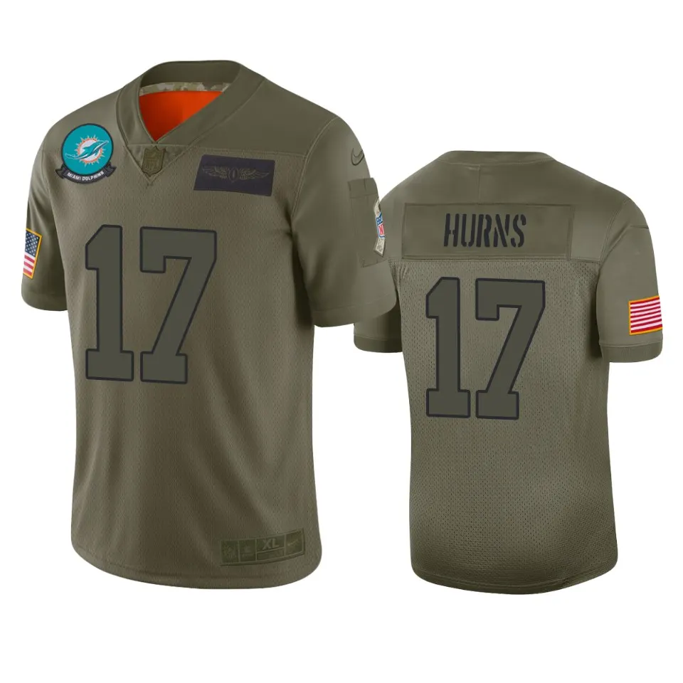 Allen Hurns Miami Dolphins Nike 2019 Salute to Service Limited Jersey - Olive