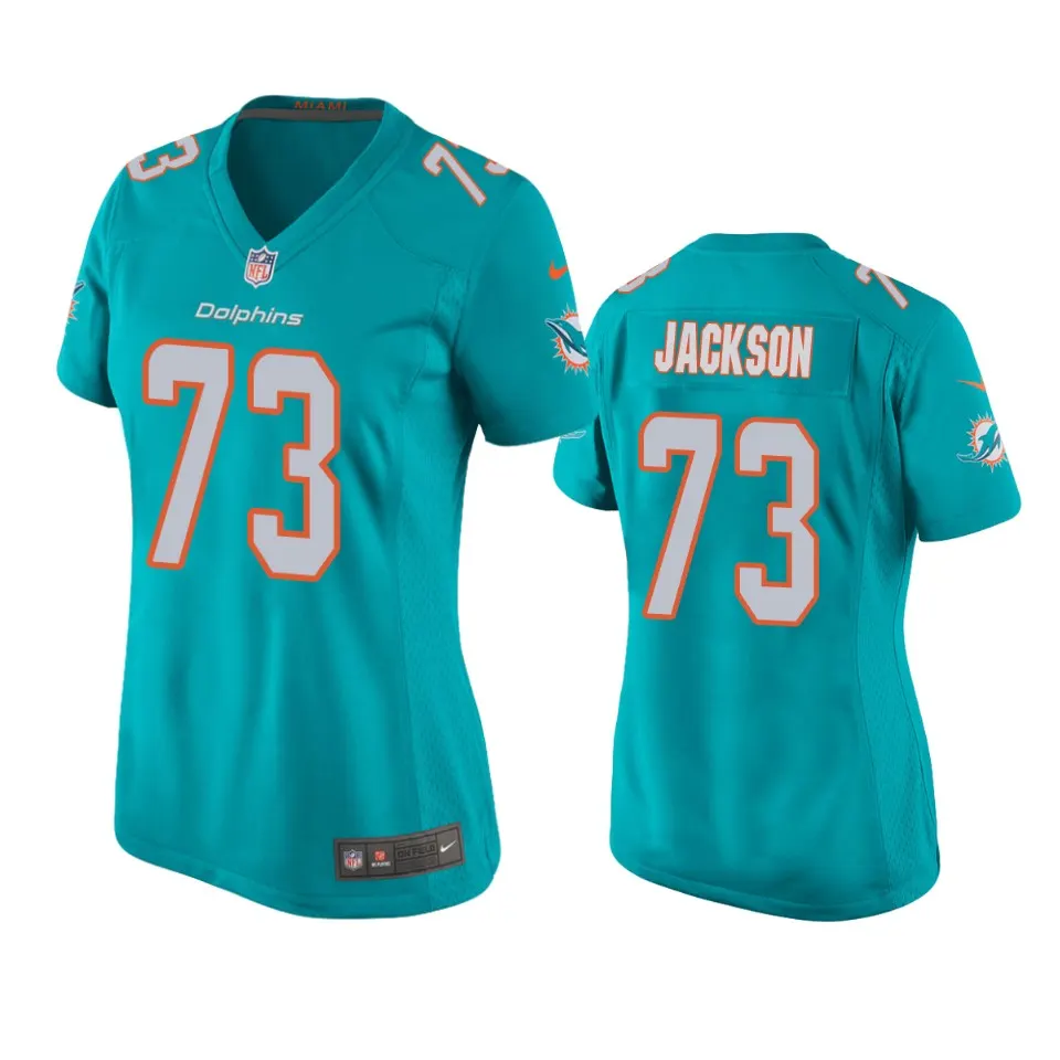 Austin Jackson Miami Dolphins Nike Women's 2020 NFL Draft Game Jersey - Aqua