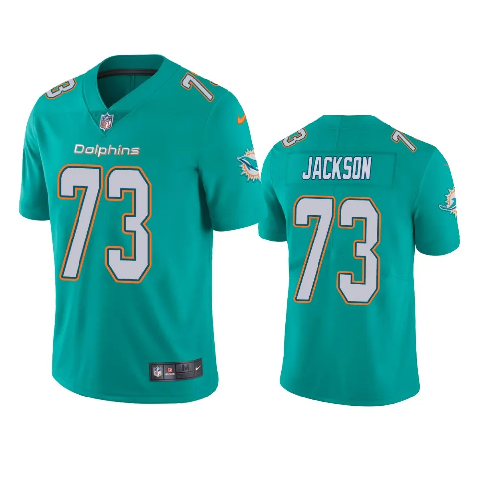 Austin Jackson Miami Dolphins Nike 2020 NFL Draft Vapor Limited Jersey - Aqua