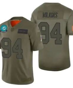 Christian Wilkins Miami Dolphins Nike 2019 Salute to Service Limited Jersey - Olive