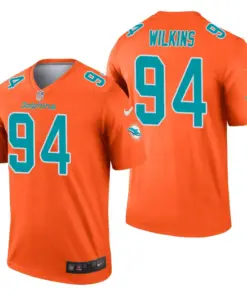 Christian Wilkins Miami Dolphins Nike Inverted Legend Jersey - Orange