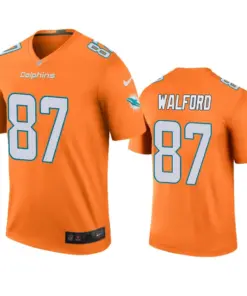 Clive Walford Miami Dolphins Nike Color Rush Legend Jersey - Orange