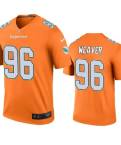 Curtis Weaver Miami Dolphins Nike Color Rush Legend Jersey - Orange