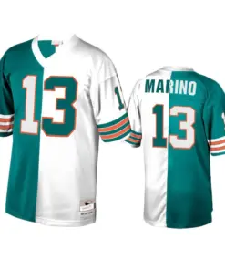 Dan Marino Miami Dolphins Mitchell & Ness Split Retired Player Jersey - White