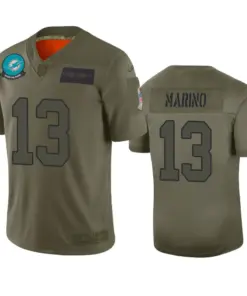 Dan Marino Miami Dolphins Nike 2019 Salute to Service Limited Jersey - Olive
