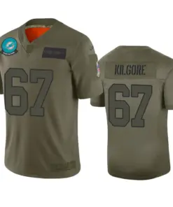 Daniel Kilgore Miami Dolphins Nike 2019 Salute to Service Limited Jersey - Olive