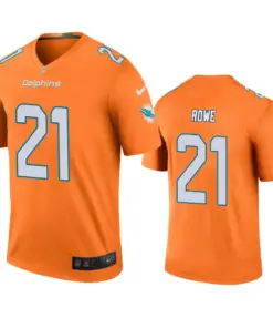 Eric Rowe Miami Dolphins Nike Color Rush Legend Jersey - Orange