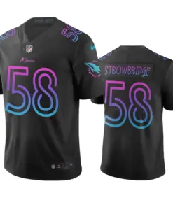 Jason Strowbridge Miami Dolphins Nike City Edition Vapor Limited Jersey - Black