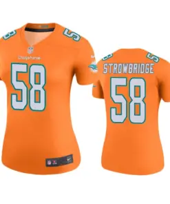 Jason Strowbridge Miami Dolphins Nike Women's Color Rush Legend Jersey - Orange