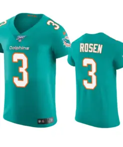 Josh Rosen Miami Dolphins Nike 100th Season Vapor Elite Jersey - Aqua