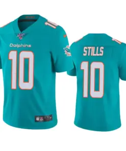 Kenny Stills Miami Dolphins Nike 100th Season Vapor Limited Jersey - Aqua