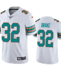 Kenyan Drake Miami Dolphins Nike 100th Season Vapor Limited Jersey - White