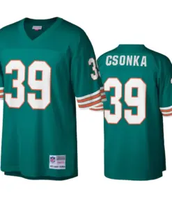 Larry Csonka Miami Dolphins Mitchell & Ness Legacy Replica Jersey - Aqua