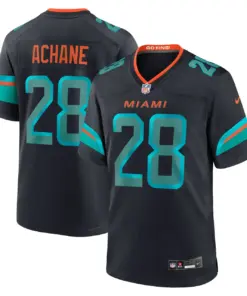De'von Achane Miami Dolphins Nike Rivalries Collection Game Jersey - Pitch Blue - De'von Achane Mens - Anthracite