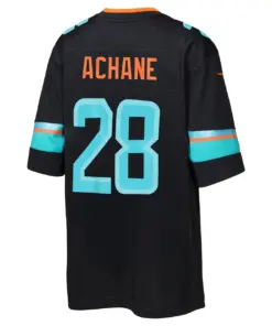 De'von Achane Miami Dolphins Nike Youth Rivalries Collection Game Jersey - Pitch Blue - De'von Achane - Blue - Image 3