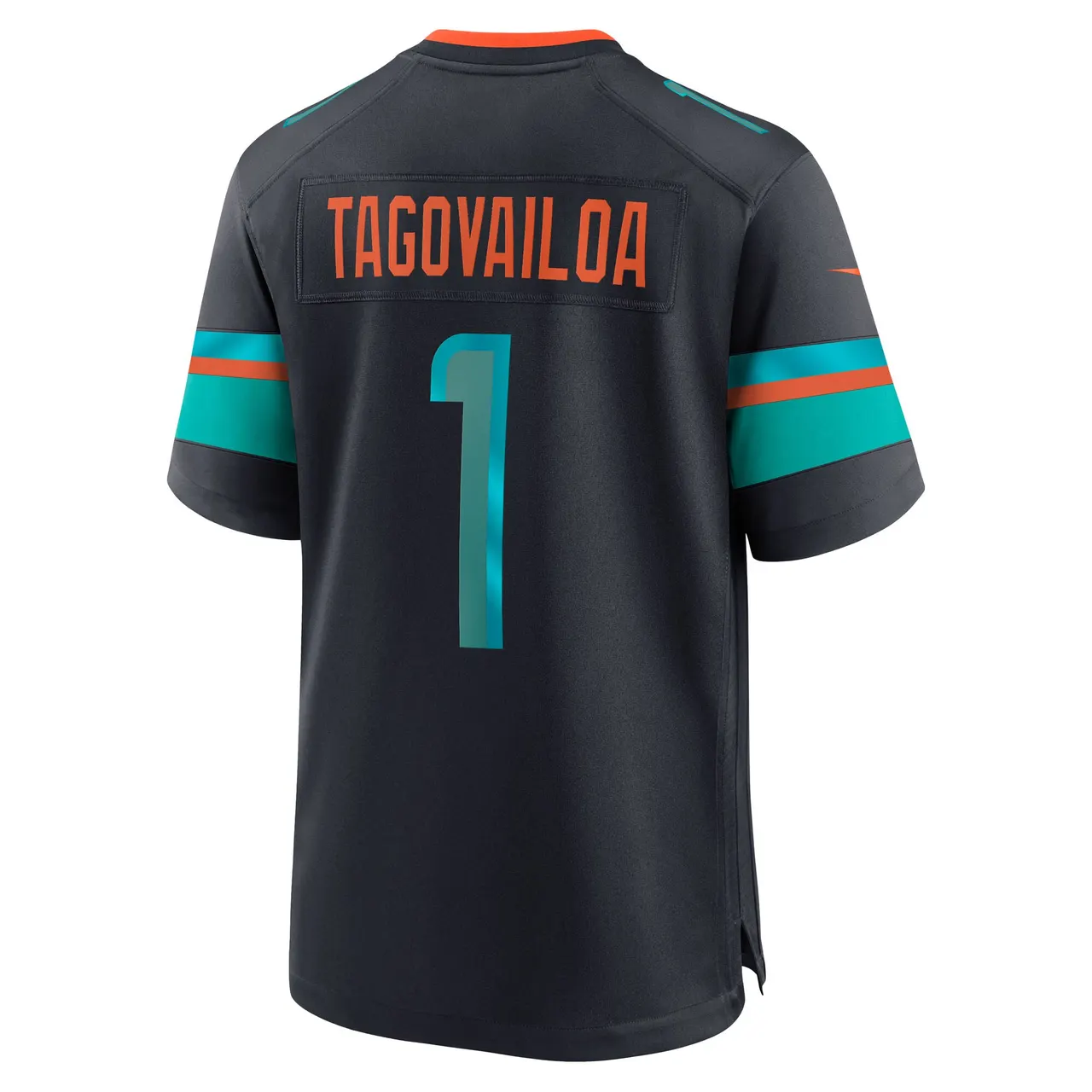 Tua Tagovailoa Miami Dolphins Nike Rivalries Collection Game Jersey - Pitch Blue - Tua Tagovailoa Mens - Anthracite - Image 3