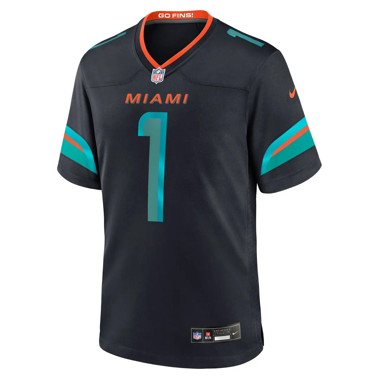 Tua Tagovailoa Miami Dolphins Nike Rivalries Collection Game Jersey - Pitch Blue - Tua Tagovailoa Mens - Anthracite - Image 2