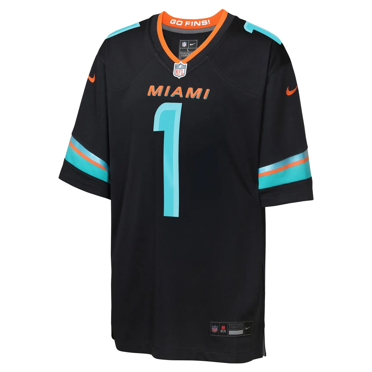 Tua Tagovailoa Miami Dolphins Nike Youth Rivalries Collection Game Jersey - Pitch Blue - Tua Tagovailoa - Blue - Image 2