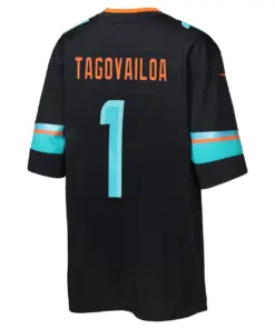 Tua Tagovailoa Miami Dolphins Nike Youth Rivalries Collection Game Jersey - Pitch Blue - Tua Tagovailoa - Blue - Image 3
