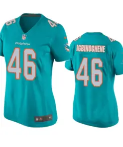 Noah Igbinoghene Miami Dolphins Nike Women's 2020 NFL Draft Game Jersey - Aqua