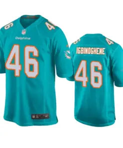 Noah Igbinoghene Miami Dolphins Nike 2020 NFL Draft Game Jersey - Aqua