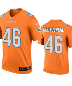 Noah Igbinoghene Miami Dolphins Nike Color Rush Legend Jersey - Orange