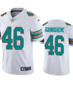 Noah Igbinoghene Miami Dolphins Nike 2020 Alternate NFL Draft Vapor Limited Jersey - White
