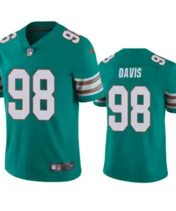 Raekwon Davis Miami Dolphins Nike 2020 Alternate NFL Draft Vapor Limited Jersey - Aqua